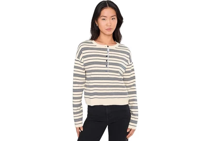 Свитер 525 america Vivienne Stripe Drop Shoulder Henley