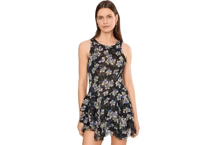 Платье Free People Raven Printed Mini Dress
