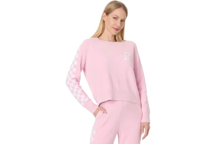 Свитер Barefoot Dreams CozyChic Ultra Lite Checkered Barbie Pullover