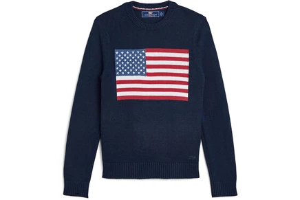 Детский свитер Vineyard Vines Kids, флаг, тёмно-синий