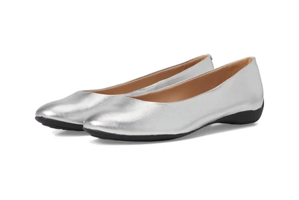 Женские балетки Marc Joseph New York Bedford ST, серебристые