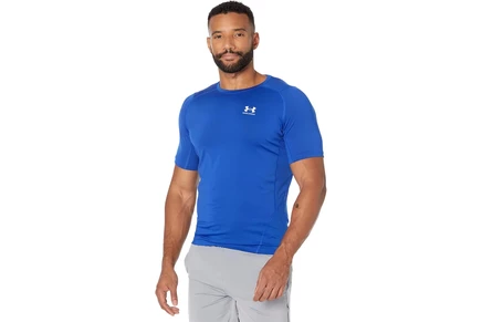 Мужской компрессионный топ Under Armour HeatGear, сине-белый
