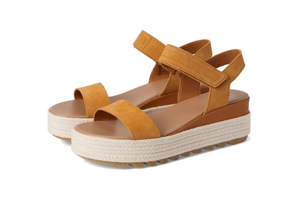 SOREL Cameron Flatform Sandal canyon gold/gum 16