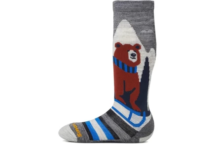 Носки Smartwool Kids Kids Ski Light Cushion Sleigh Bear Over The Calf Socks (Toddler/Little Kid/Big Kid)