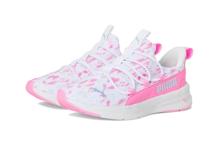 Кроссовки для детей Puma Kids Softride One4All бело-розовые