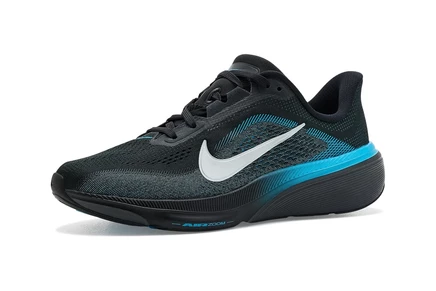Nike Kids Pegasus 42 (Little Kid/Big Kid) black/metallic silver/light current blue