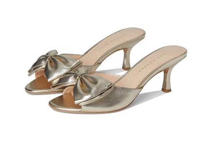 Jack Rogers Lola Bow Sandal - Metallic Nappa jacks platinum