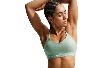 Женский бюстгальтер Nike Dri-FIT Indy легкой поддержки, серо-голубой