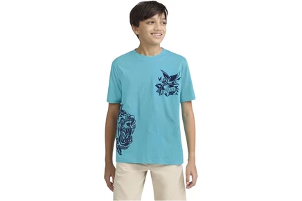 Детская футболка Hurley Kids Multi Tatt, бирюзовая