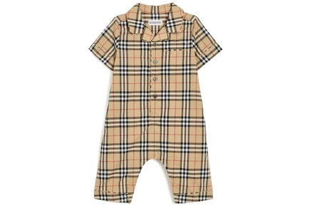 Боди для младенцев Burberry Kids Andreas, песочная клетка