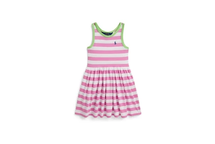 Платье Polo Ralph Lauren Kids Striped Cotton Jersey Dress (Toddler/Little Kid)