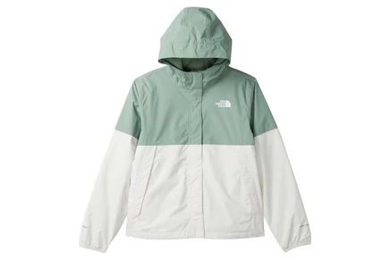 The North Face Kids Warm Antora Rain Jacket (Little Kid/Big Kid) slate moss/white dune