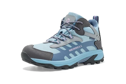 Детские кроссовки Merrell Moab Speed 2 Mid, серо-синие