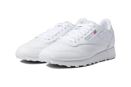 Унисекс кроссовки Reebok Lifestyle Classic Leather, бело‑серые