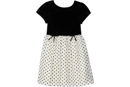 Платье Janie and Jack Velvet Dot Dress (Toddler/Little Kid/Big Kid)