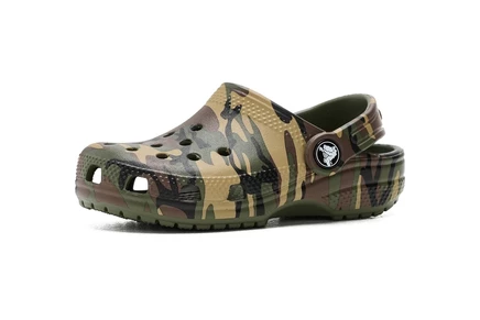 Детские кроксы Crocs Kids Classic Camo, хаки/мульти