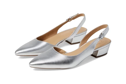 Naturalizer Banks silver metallic synthetic