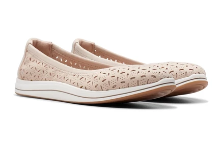 Женские балетки Clarks Breeze Roam, светло-песочные