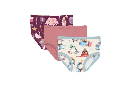 Трусы для девочек Kickee Pants Kids набор 3 шт., разноцветные
