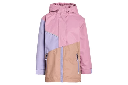 Deux par Deux Mid-Season Jacket In Recycled Polyester (Big Kid) mauve/lilac/beige