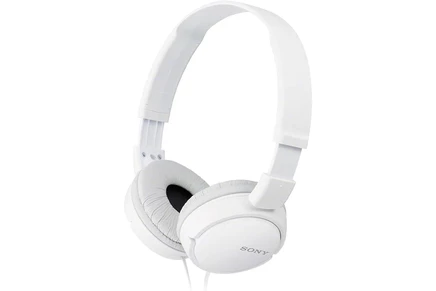 Проводные накладные наушники Sony ZX, белые