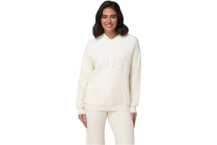 Женский свитшот Juicy Couture Drop Shoulder Hoodie With Jc Embroidery