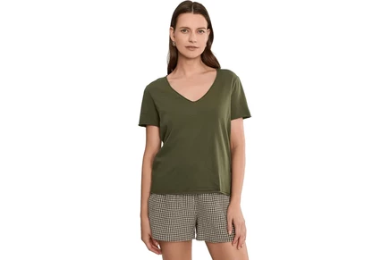 Женская футболка Michael Stars Vera Raw Hem Tee