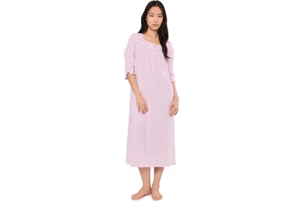 Пижама Eileen West Cotton Knit 3/4 Sleeve Nightgown