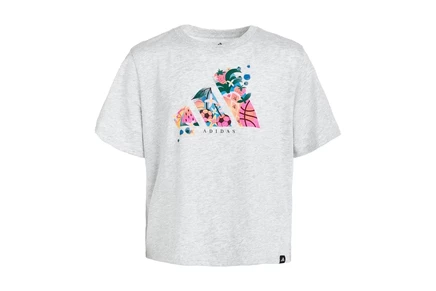 Детская футболка adidas Graphic, светло-серый меланж