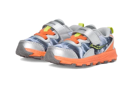 Кроссовки для малышей Saucony Flash A/C 3.0 JR, серо-оранжевые