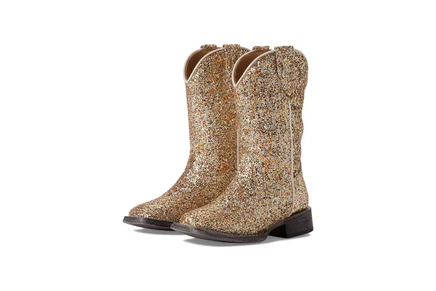 Детские ботинки Roper Kids Glitter Galore блестящие, бежевые