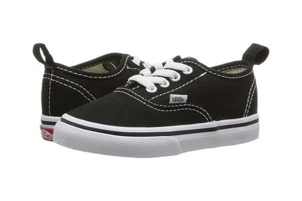 Кеды для малышей Vans Kids Authentic Elastic Lace, черно-белые