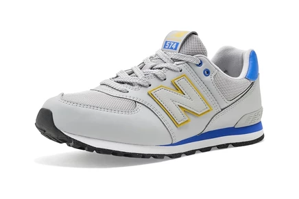 Детские кроссовки New Balance 574, серые/голубые