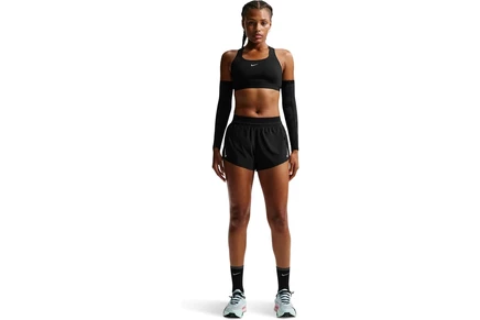 Женский спорт-топ Nike Swift High, черный/серебристый