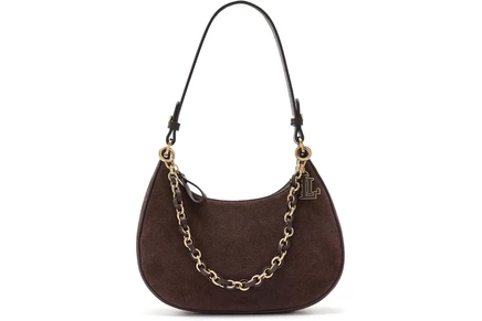 Женская сумка через плечо Lauren Ralph Lauren Suede Medium Marcy Zip Shoulder Bag