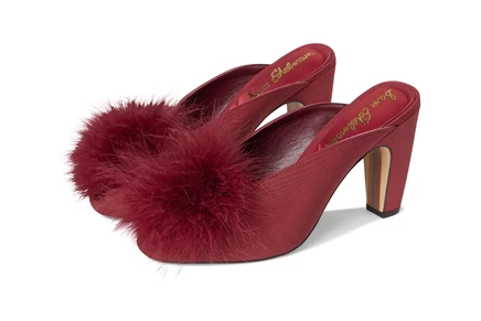 Женские мюли Sam Edelman Witney с помпоном, темно-алые
