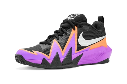Подростковые кеды Nike S.T. Dynamite, черно-серебристо-фиолетовые
