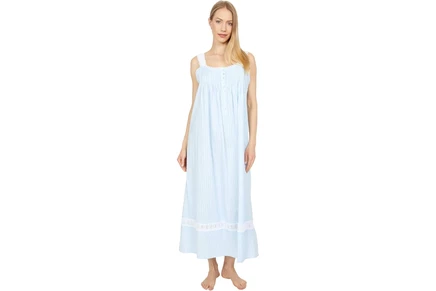 Пижама Eileen West Cotton Dobby Stripe Woven Sleeveless Ballet Nightgown