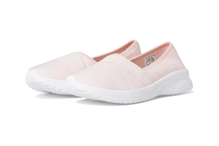 Женские туфли Puma Adelina 2.0 слипоны, белые/жасмин