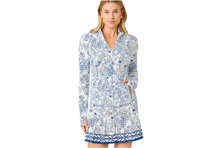 Купальник Lilly Pulitzer Barbados Zip-Up Jacket Up