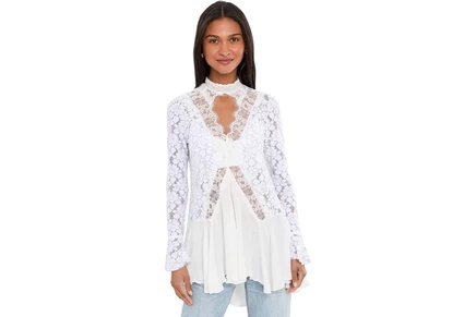 Топ Free People First Crush Lace Tunic