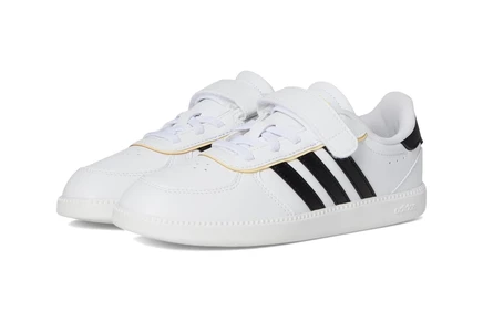 Детские кроссовки adidas Breaknet Sleek, бело-черно-оранжевые