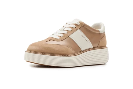 Женские кроссовки Cole Haan Originalgrand Max Platform Sneakers tuscan sand leather/suede