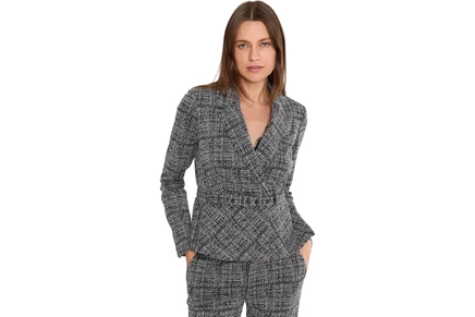 Женский блейзер Liverpool Los Angeles, черный твид