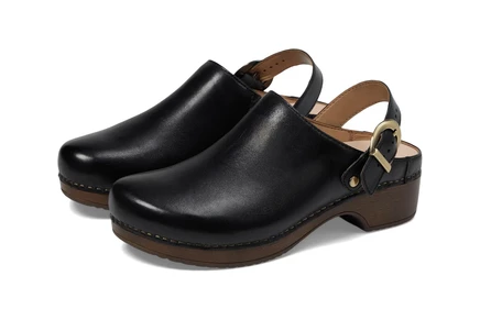Женская сабо Dansko Baylor кожаные, черные