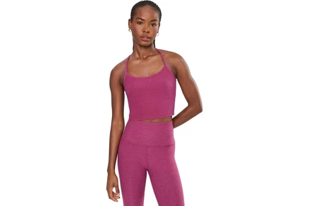 Женский укороченный топ Beyond Yoga Spacedye Slim Racerback