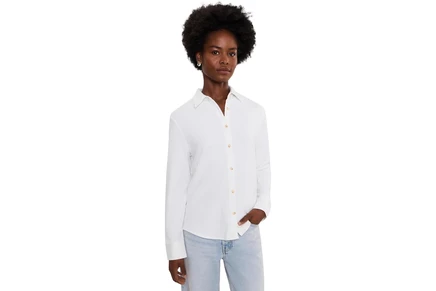 Женская рубашка Faherty Legend Sweater Classic Shirt