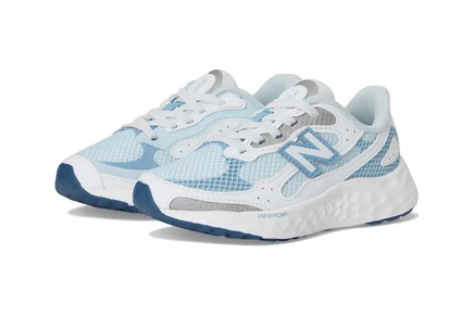 New Balance Kids Fresh Foam Arishi Lux Bungee Lace (Little Kid) frosted glass/white