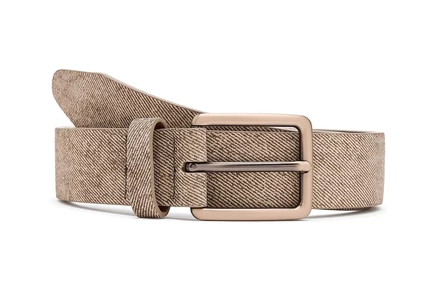 Ремень Johnston & Murphy Fine Stripe Diagonal Leather Belt