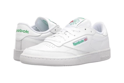 Унисекс кеды Reebok Club C 85 Vintage, бело-зеленые